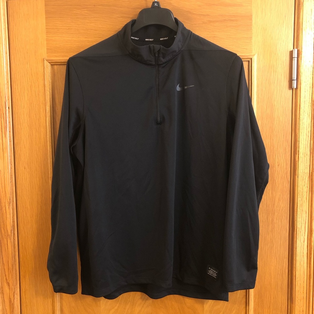 Nike Golf Dry TOP Half Zip CORE OLC Black Pullover Size L